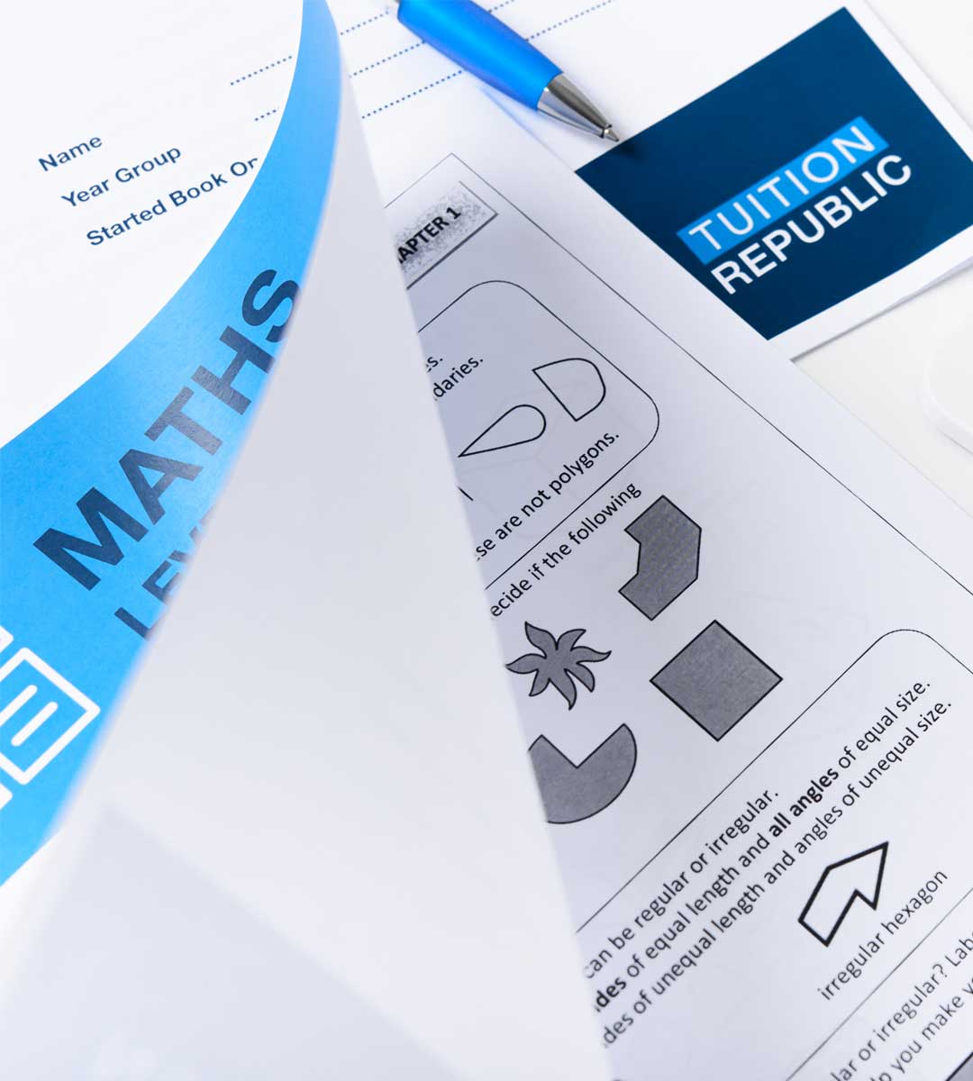 Tailored-Study-Material-1080×1200 Maths worksheet and study materials from Tuition Republic, featuring geometric shapes and learning resources.